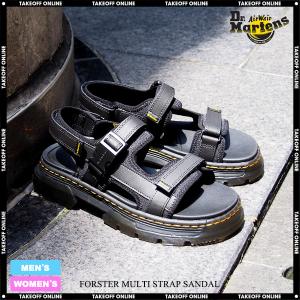 ドクターマーチン サンダル メンズ レディース フォースター マルチストラップサンダル ブラック Dr.Martens FORSTER MULTI STRAP SANDAL BLACK｜goldtakeoff7