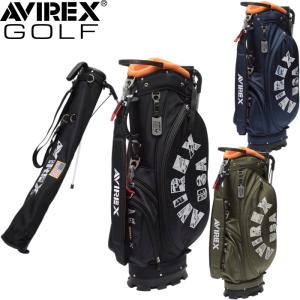 AVIREX GOLF アビレックス ゴルフ AVG3S-BA3 セルフスタンド付キャディバッグ 8...