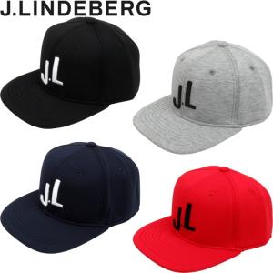 【郵便発送可】J.LINDEBERG　Jリンドバーグ　フラットブリム キャップ　083-51903 （スウェット地/スナップバック/ストレートキャップ）｜golf-atlas