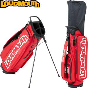 LOUDMOUTH ラウドマウス　LM-CB0019 8.5型 スタンド キャディバッグ　Red（994）レッド  【Loudmouth ビッグロゴ仕様】