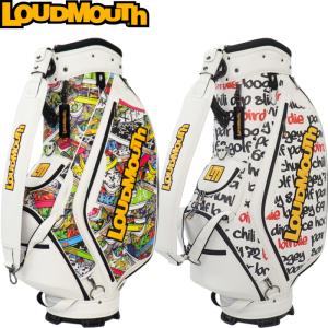 LOUDMOUTH ラウドマウス　LM-CB0027 キャディバッグ 9型　【Loud Sneakers（400）/Big Words White（409）】｜golf-atlas