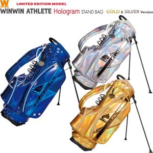 WINWIN STYLE ウィンウィンスタイル WINWIN ATHLETE Hologram STAND BAG GOLD&SILVER Ver LEM スタンドバッグ｜golf-atlas