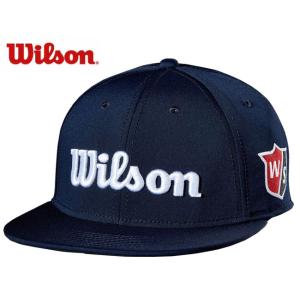 Wilson （ウィルソン） ツアーフラットブリム ゴルフキャップ ネイビー WSC-1932の商品画像