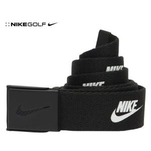 [送料無料]NIKE GOLF(ナイキゴルフ)　リバーシブルウェブベルト　フューチュラ ロゴ カットレングスベルト　ブラック　USモデル　Futura Logo WEB BELT｜SAKURASPORTS