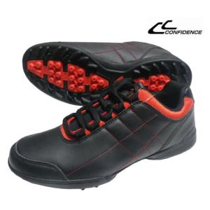 CONFIDENCE スパイクレス ゴルフシューズ CFS-280 ブラック 幅広3.5E設計