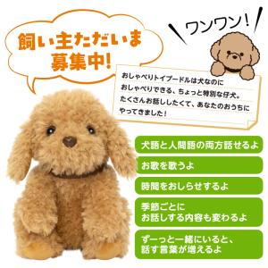 おしゃべりトイプードル しゃべる犬 ぬいぐるみ...の詳細画像1