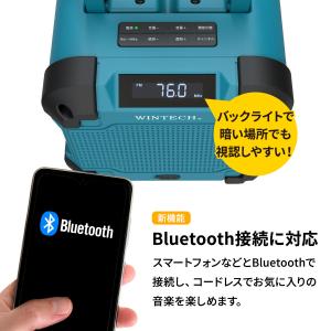 WINTECH 防滴防塵現場ラジオ GBR-6...の詳細画像3