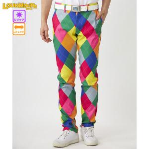 LOUDMOUTH ラウドマウス メンズ ロングパンツ ディスコボールズ
