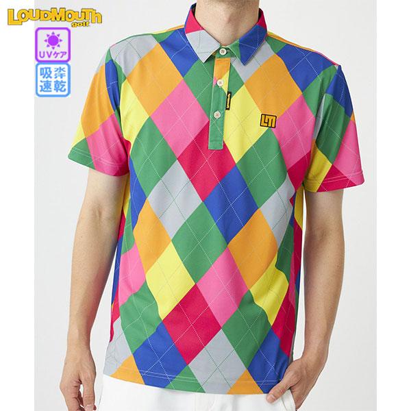 セール ゴルフウェア ゴルフシャツ 半袖ポロシャツ ラウドマウス 773600-378 パーガイルネ...