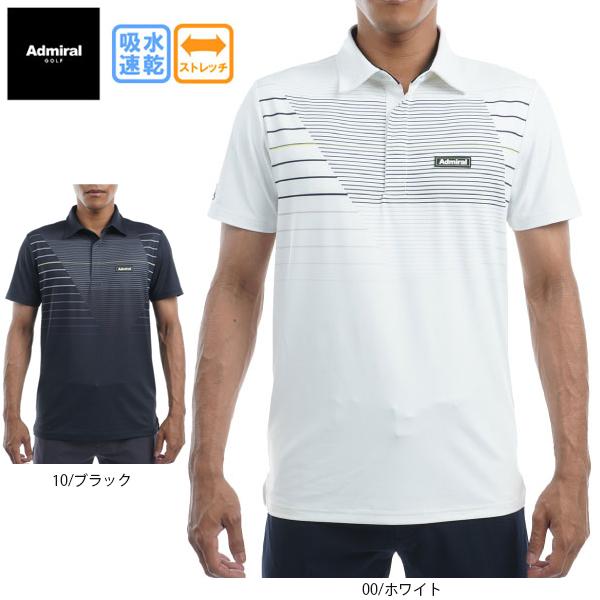 セール アドミラルゴルフ メンズ パフォーマンス ジオメトリック ショートスリーブシャツ ADMA2...