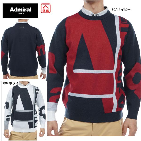 セール 30％OFF ゴルフウェア ゴルフセーター クルーネックセーター アドミラルゴルフ ADMA...