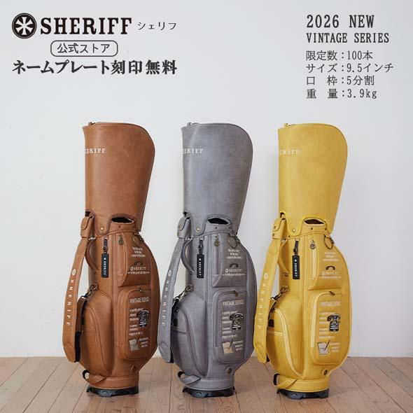 【先行予約｜公式ストア】2026 NEW SHERIFF シェリフゴルフ キャディバッグ  SFV-...