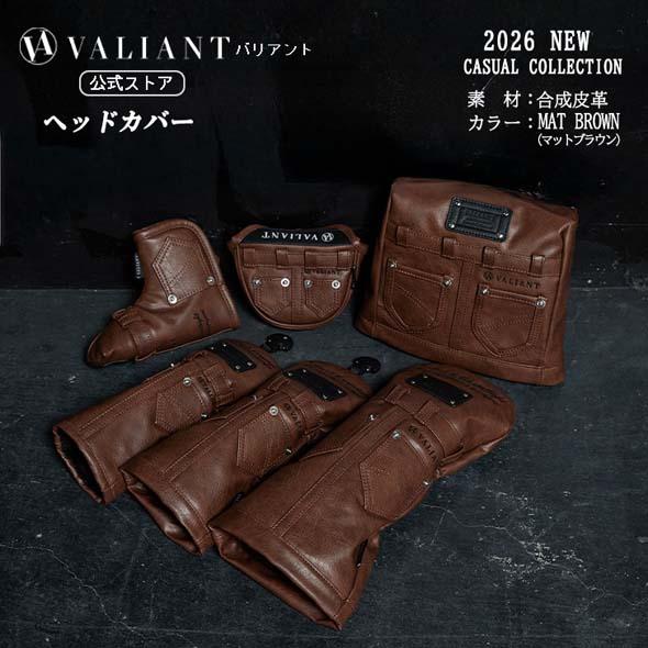 【公式ストア】2026NEW VALIANT バリアントゴルフ VAC-002ヘッドカバー茶 ドライ...