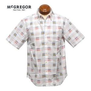 マクレガー ボタンダウン半袖シャツ メンズ 111163302 ガーゼ素材 半袖シャツ L.LL