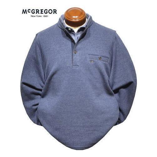 マグレガー トレーナー メンズ 111612801 手洗い可 裏起毛 フェイクレイヤード スウェット...