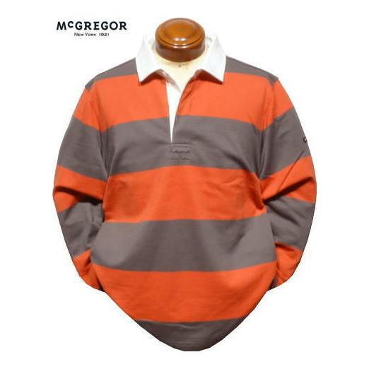 マクレガー 長袖ラガーシャツ メンズ 111613601 ラガーシャツ 長袖ポロシャツ M.L.LL