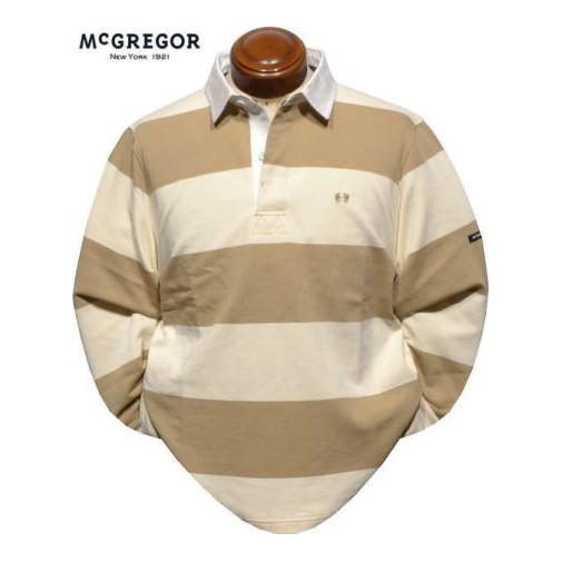 マクレガー 長袖ラガーシャツ L メンズ 111615101 ラガーシャツ 長袖ポロシャツ McGR...