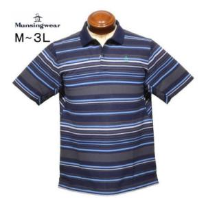 マンシングウェア 半袖ポロシャツ メンズ MGMXJA15 サンスクリーン クーリング効果 遮熱 UVカット 半袖シャツ 2024年春夏新作 M/L/LL/3L｜golf-spring