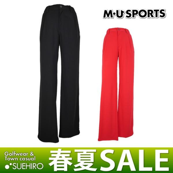 MUスポーツ ゴルフウェア ロングパンツ （M/L/LL/3L寸：レディース） 春夏 55％OFF/...