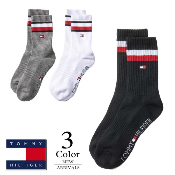 メール便・ゆうパケット トミーヒルフィガー TOMMY HILFIGER ゴルフ ミドルソックス（2...