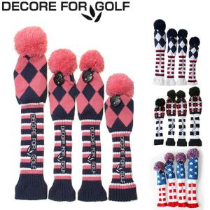 DECORE FOR GOLF デコレフォーゴルフ ニットヘッドカバー4点セット(DR用×1,FW用×2,UT用×1) 全4色 新品｜golf-thirdwave