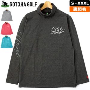 ガッチャゴルフ メンズ 裏起毛 タートルネック 長袖 シャツ 杢 223GG1103 GOTCHA GOLF 2WF2 ゴルフウェア トップス インナー ハイネック 保温 NOV1｜golf-thirdwave