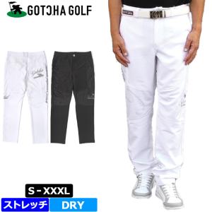 クーポン有 ガッチャゴルフ 2024 メンズ ストレッチ 吸汗速乾 ロングパンツ ドライメッシュ切替 242GG1801 GOTCHA GOLF  24SS ゴルフウェア MAR2｜golf-thirdwave