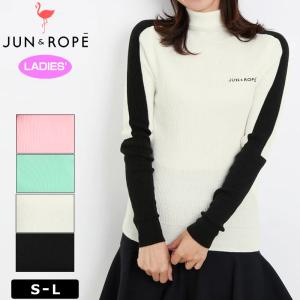 JUN＆ROPE レディース タートルネック セーター ニット ERM62250 プル