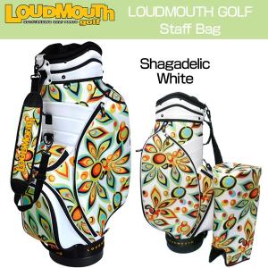 ラウドマウス Loudmouth ゴルフ キャディバッグ スタッフバッグ Shagadelic White シャガデリック ホワイト 新品 ゴルフ用バッグ｜golf-thirdwave