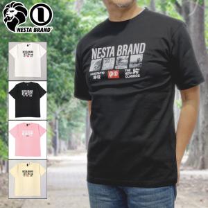 クーポン有 ネスタブランド コットン100％ 半袖 Tシャツ 232NB1005 モノトーンフォト NESTA BRAND メール便発送 3SS2 半そで トップス ファッション FEB2｜golf-thirdwave