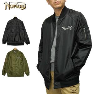 SALE ノートン 撥水 ナイロンツイル MA-1 ジャケット 211N1601 Norton 21SS 長そで メンズ ファッション