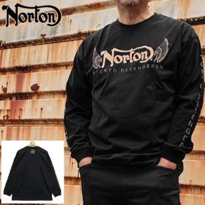 クーポン有 ノートン 2022 東京リベンジャーズ コラボ クルーネック コットン 長袖 Tシャツ 221N1109 Norton ロンT  22SS 長そで メンズ ファッション MAY1