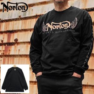 クーポン有 ノートン 東京リベンジャーズ コラボ クルーネック コットン 長袖 Tシャツ 221N1109 Norton ロンT 2SS2 長そで メンズ ファッション MAY1｜golf-thirdwave