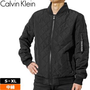 クーポン有 カルバンクライン メンズ 中綿 キルティング ジャケット
