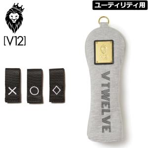 V12 ゴルフ ヴィ・トゥエルヴ ヘッドカバー ユーティリティ用 VTV SWEAT HEAD COVER V122120-AC07 15/GRAY 1WF2 ゴルフ用品 UT用 ハイブリッド用 V12GOLF｜golf-thirdwave