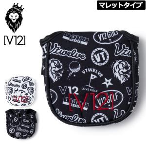 V12 ゴルフ ヴィ・トゥエルヴ パターカバー マレット用 VARIOUS PUTTER V122210-AC22 2SS2 ゴルフ用品 ヘッドカバー V12GOLF JAN3