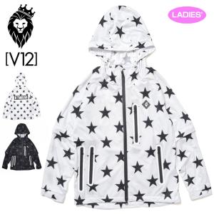 V12 ゴルフ ヴィ・トゥエルヴ レディース 高耐水圧 レインジャケット ALL STAR RAIN JKT V122110-JK02 1SS2 レインウェア V12 GOLF STAR スター｜golf-thirdwave