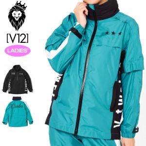 V12 ゴルフ レディース 長袖 レインジャケット 2WAY 収納ケース付き WAC RAIN JKT V122310-JK01 ヴィ・トゥエルヴ 3SS2 レインウェア V12 GOLF APR2｜golf-thirdwave