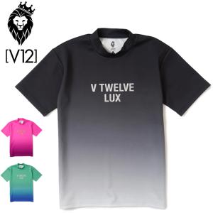 クーポン有 V12 ゴルフ メンズ モックネック 半袖 シャツ LX GRADATION MOCK VLX2210-CT02 ヴィトゥエルヴ 2SS2 モックシャツ トップス V12GOLF MAY3の商品画像