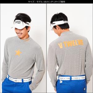 V12 メンズ 長袖 ゴルフウェア モックネックシャツ V1219 Ct03 メンズウエア 長袖 45 Orange メンズ ゴルフ スポーツ Border 19fw Vtwrnv1219 Ct03 45 サードウェイブ