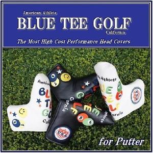 【BLUE TEE GOLF】 ブルー ティー ゴルフ★ スマイル＆ピンボール パターカバー ★ ブレード、ハーフマレットタイプ 【5400円以上送料無料】