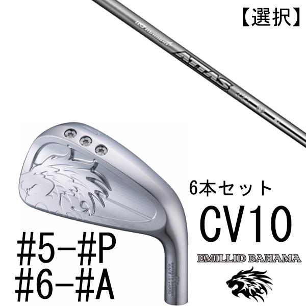カスタムクラブ エミリットバハマ カールヴィンソン CV10 アイアン #5-#P #6-#A 6本...