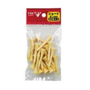 レザックス　TEE-OFF ティーオフ ウッドティー ショート 41mm 20本 TOTE-4760 ※クリックポスト（全国一律送料198円）