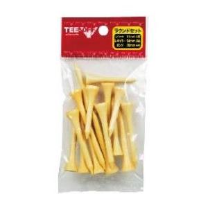 レザックス　TEE-OFF ティーオフ　ウッドティー ラウンドセット 41mm/54mm/70mm TOTE-6778 ※クリックポスト（全国一律送料198円）