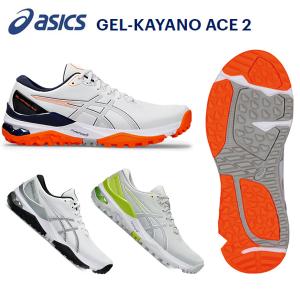 ダンロップ アシックス ゲルカヤノ エース 2(GEL-KAYANO ACE 2) ゴルフシューズ 1111A243 紐タイプ メンズ スパイクレス 2024年モデル｜golf7