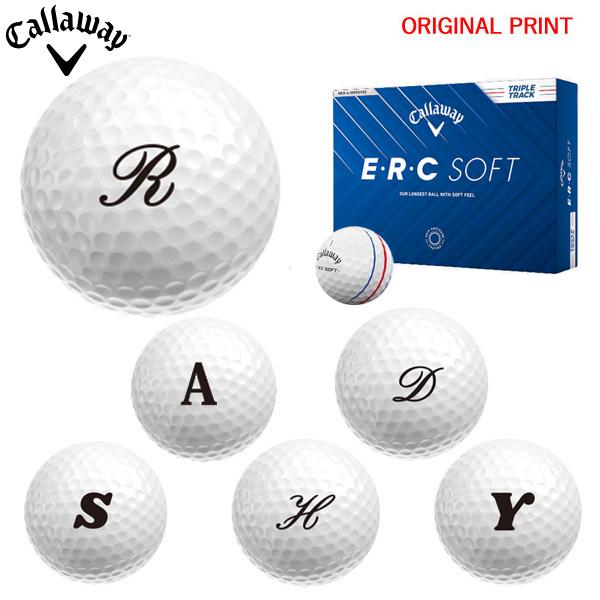 【オリジナルプリントゴルフボール(納期2-4日)】キャロウェイ E・R・C SOFT トリプル・トラ...