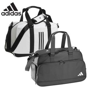 アディダス ゴルフ シューズポケット付き 合成皮革 ボストンバッグ MGS10 メンズ 2024年継続【LOGI】