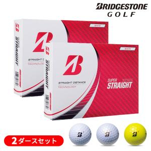 【2ダースセット】ブリヂストン スーパーストレート ゴルフボール 2ダース(24球) 2023年モデル 【日本正規品】｜golf7