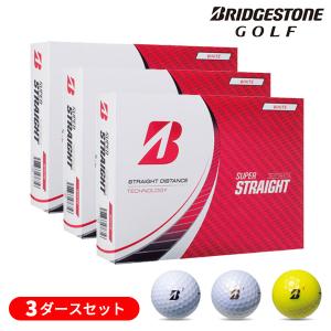 【3ダースセット】ブリヂストン スーパーストレート ゴルフボール 3ダース(36球) 2023年モデル 【日本正規品】｜golf7