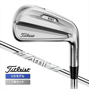 タイトリスト ゴルフ T100 ツアーアイアンセット 7本組 (5-Pw+W50) AMT White スチールシャフト 2021 USモデル 右用｜golfaholics